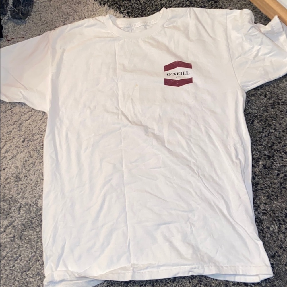 o’neil white mens short sleeve tee
